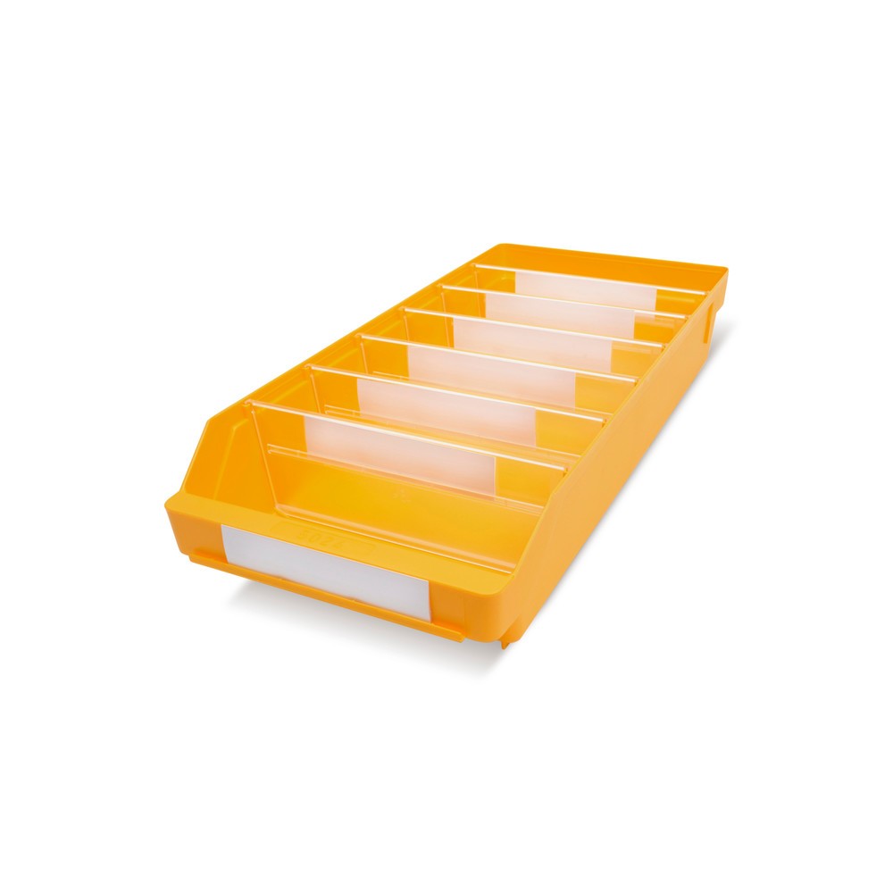 Numéro de l'image du produit 1: Bacs de rayonnage avec fenêtre de visualisation, l x P 240 x 500 mm, jaune