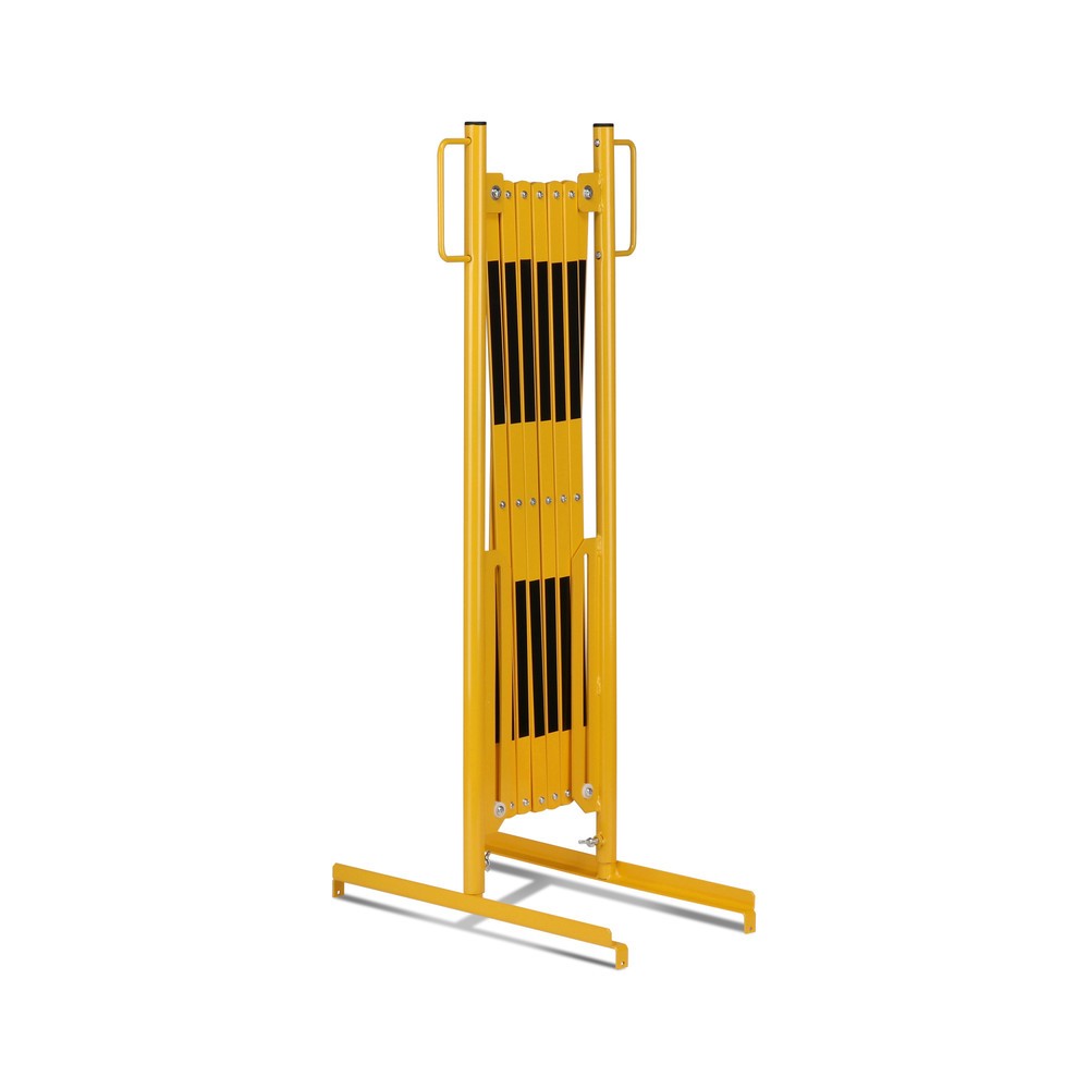 Numéro de l'image du produit 4: Barrière extensible dancop, pied des deux côtés, largeur 3 600 mm, noir/jaune