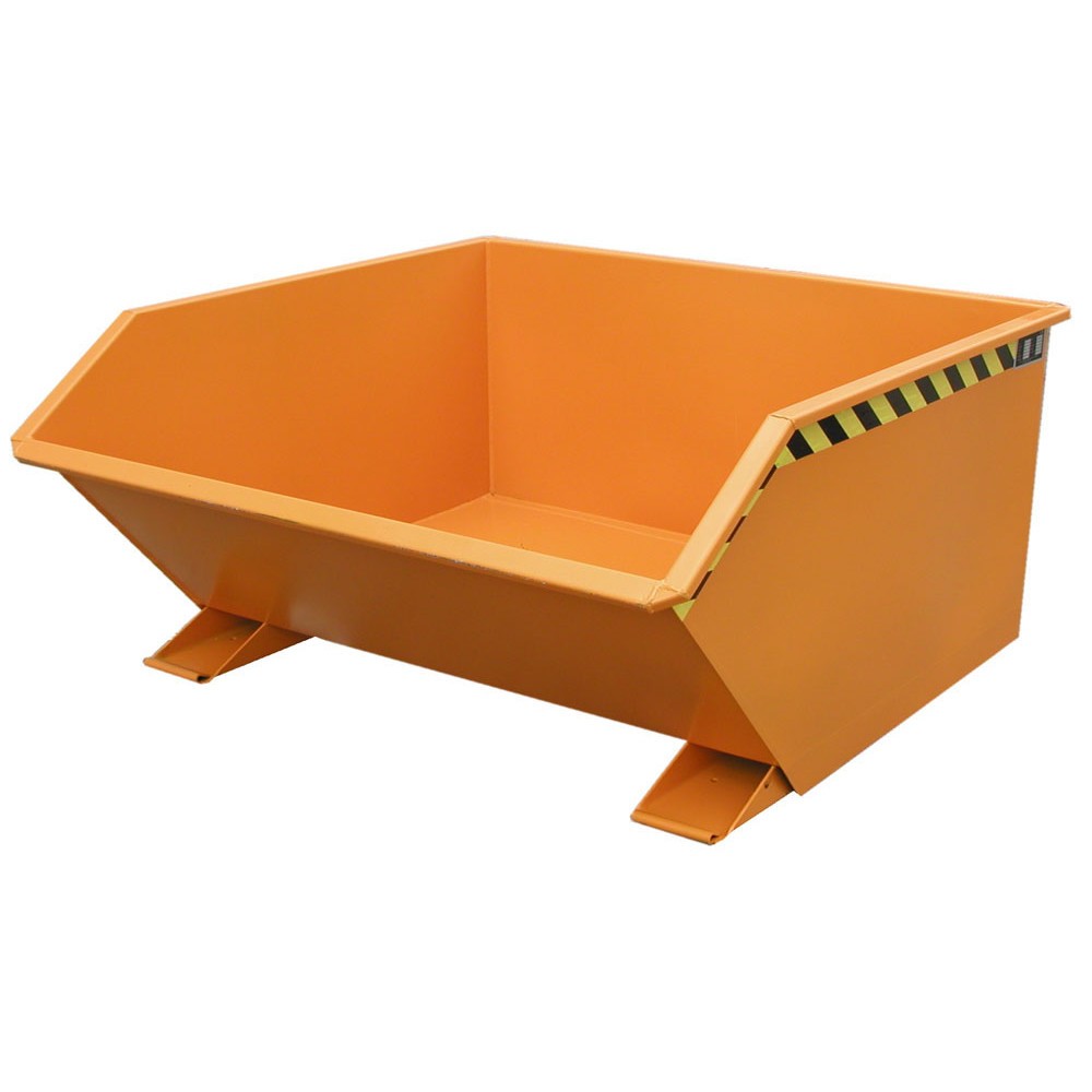 Illustration du produit: Bauer® Benne basculante, construction basse, peint, volume 0,75 m³, RAL 2000 orangé jaune