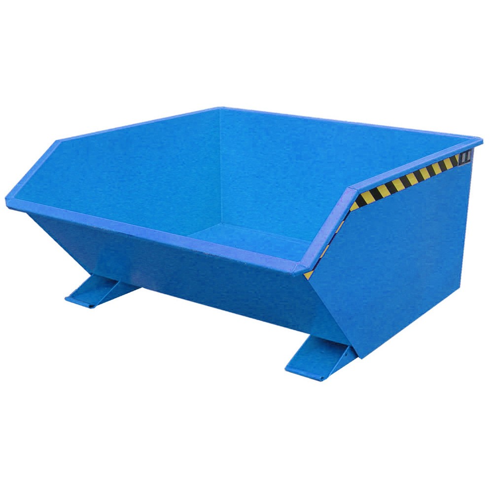 Illustration du produit: Bauer® Benne basculante, construction basse, peint, volume 0,75 m³, RAL 5012 bleu clair