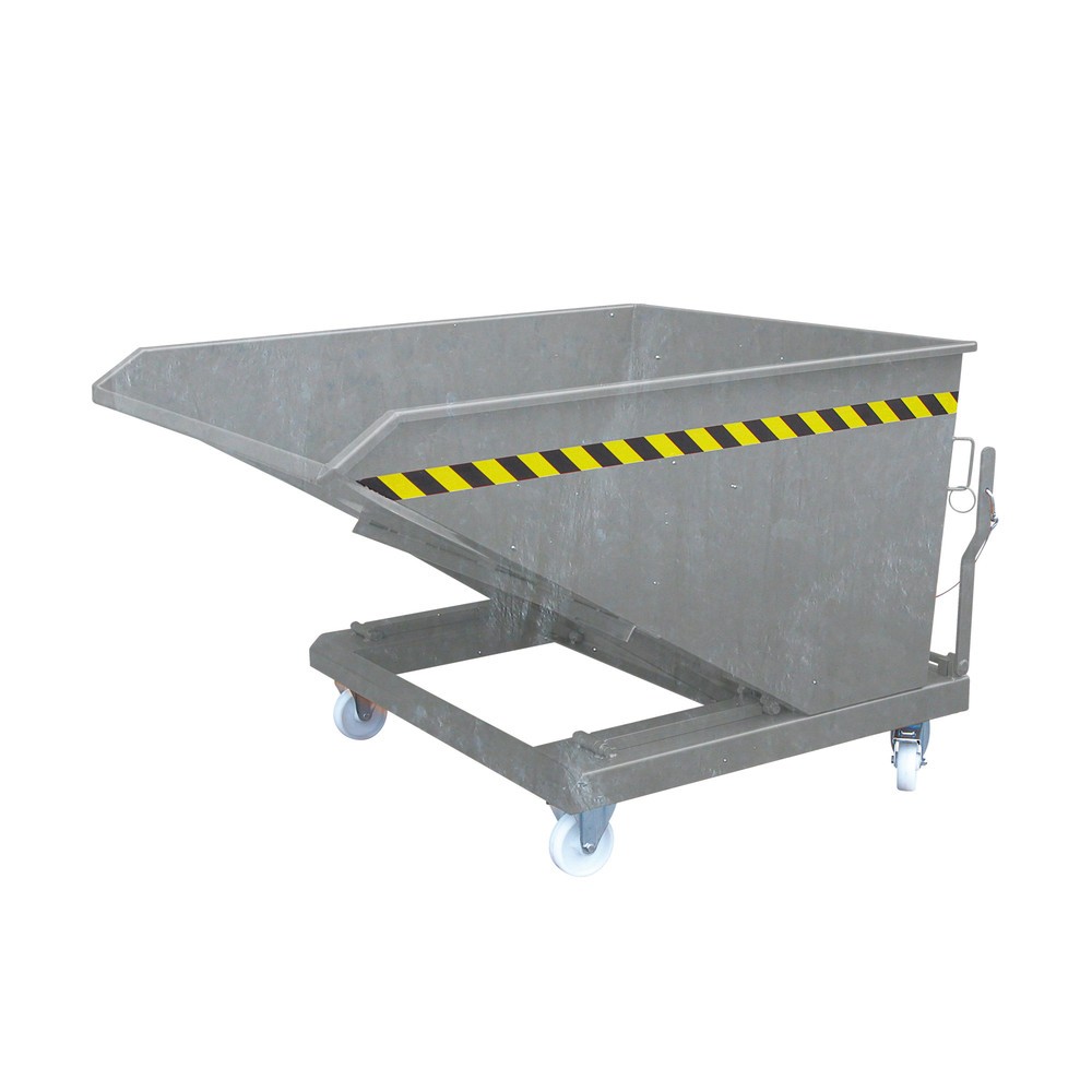 Numéro de l'image du produit 1: Benne basculante Eichinger® hauteur de construction faible, 1 000 kg, 750 litres, galvanisé à chaud