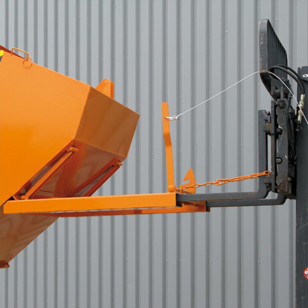 Numéro de l'image du produit 5: Benne basculante Eichinger® hauteur de construction faible, 1 000 kg, 400 litres, gris anthracite