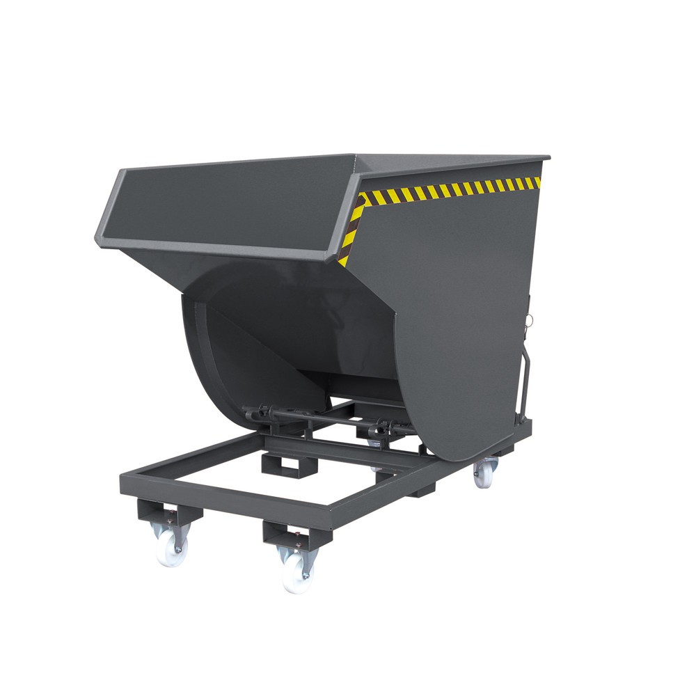 Illustration du produit: Benne basculante Eichinger® hauteur de construction élevée, 2 500 kg, 500 litres, gris anthracite