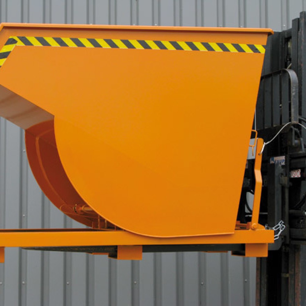 Numéro de l'image du produit 5: Benne basculante Eichinger® hauteur de construction élevée, 3 000 kg, 1 500 litres, orangé pur