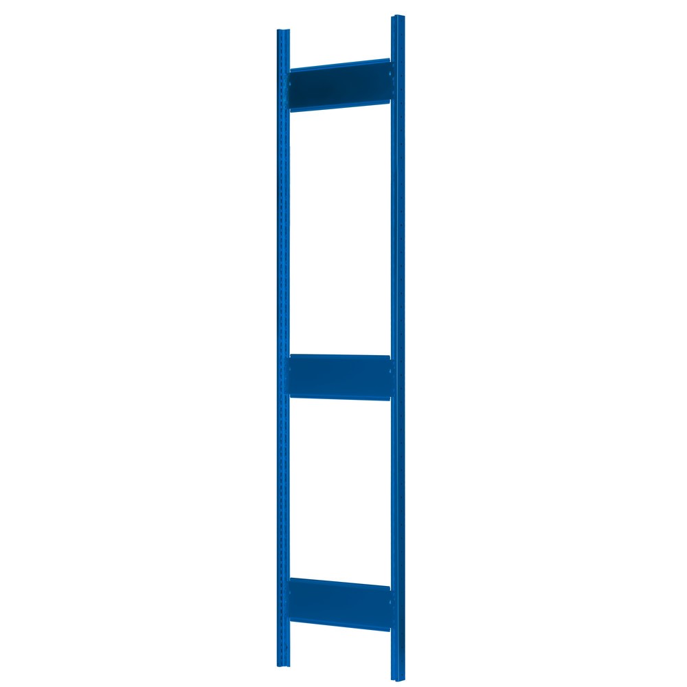 Illustration du produit: Cadre profilé en T MULTIplus pour rayonnage à tablettes SCHULTE, bleu gentiane, prémonté, 3 traverses de profondeur, HxP 2 500 x 600 mm