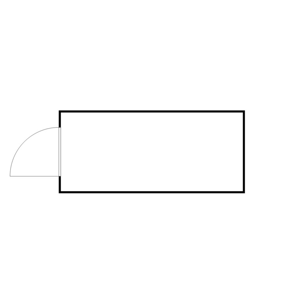 Numéro de l'image du produit 2: Conteneur de matériel FLADAFI® 10m², isolés, avec fond isolé, dimensions extérieures 5 080x2 170x2 500 mm, porte à un battant, au centre du côté avant