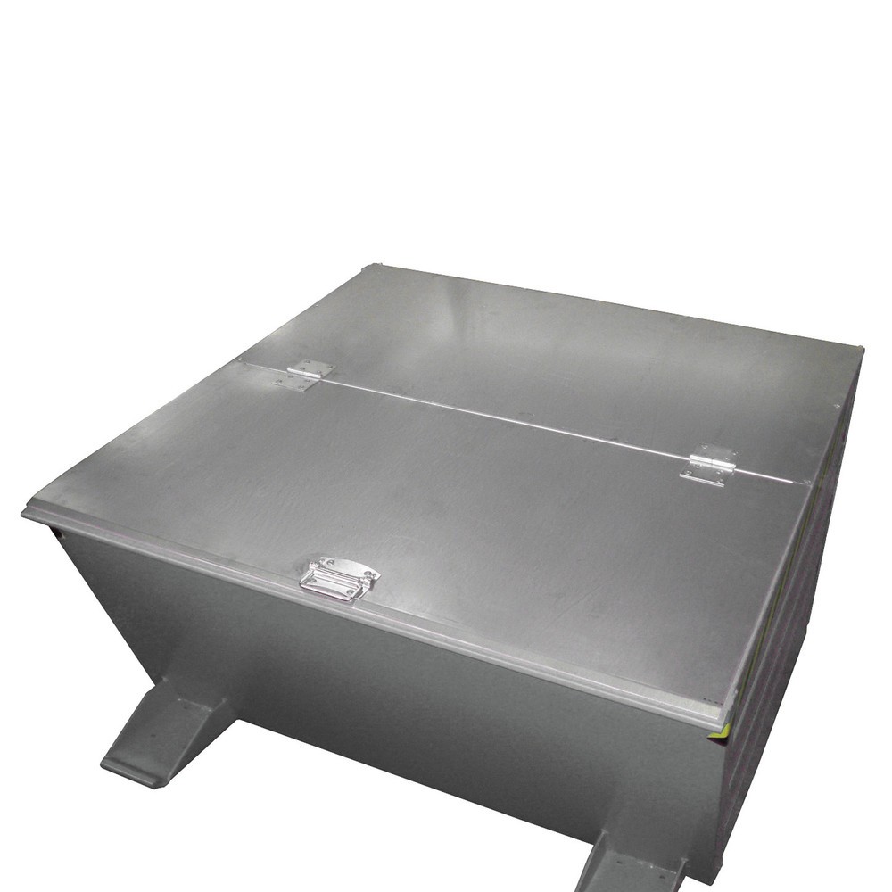 Illustration du produit: Couvercle pour conteneurs basculants, compact, pour volume 0,5 m³