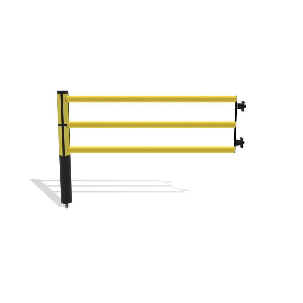 Numéro de l'image du produit 5: dancop Porte battante pour garde-corps de sécurité « Delta », H x l 1 200 x 1 750 mm, avec rouleau
