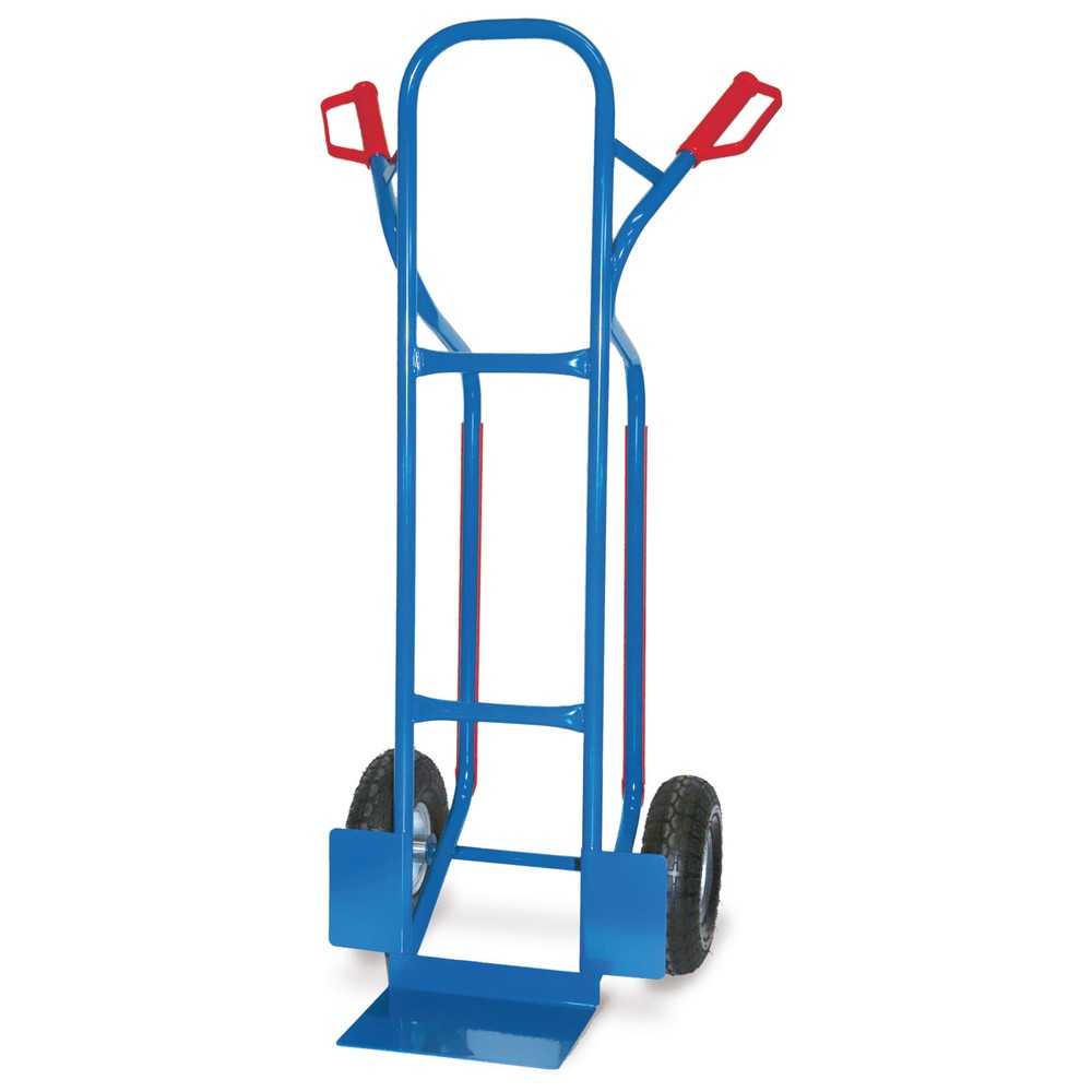Illustration du produit: Diable en tube d’acier BASIC, capacité de charge 250 kg, bavette l x P 270 x 200 mm, avec patins