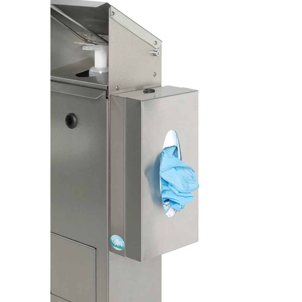 Numéro de l'image du produit 4: Distributeur de désinfectant pour les mains VAR® HDS BOX 116, montage au sol, acier inoxydable