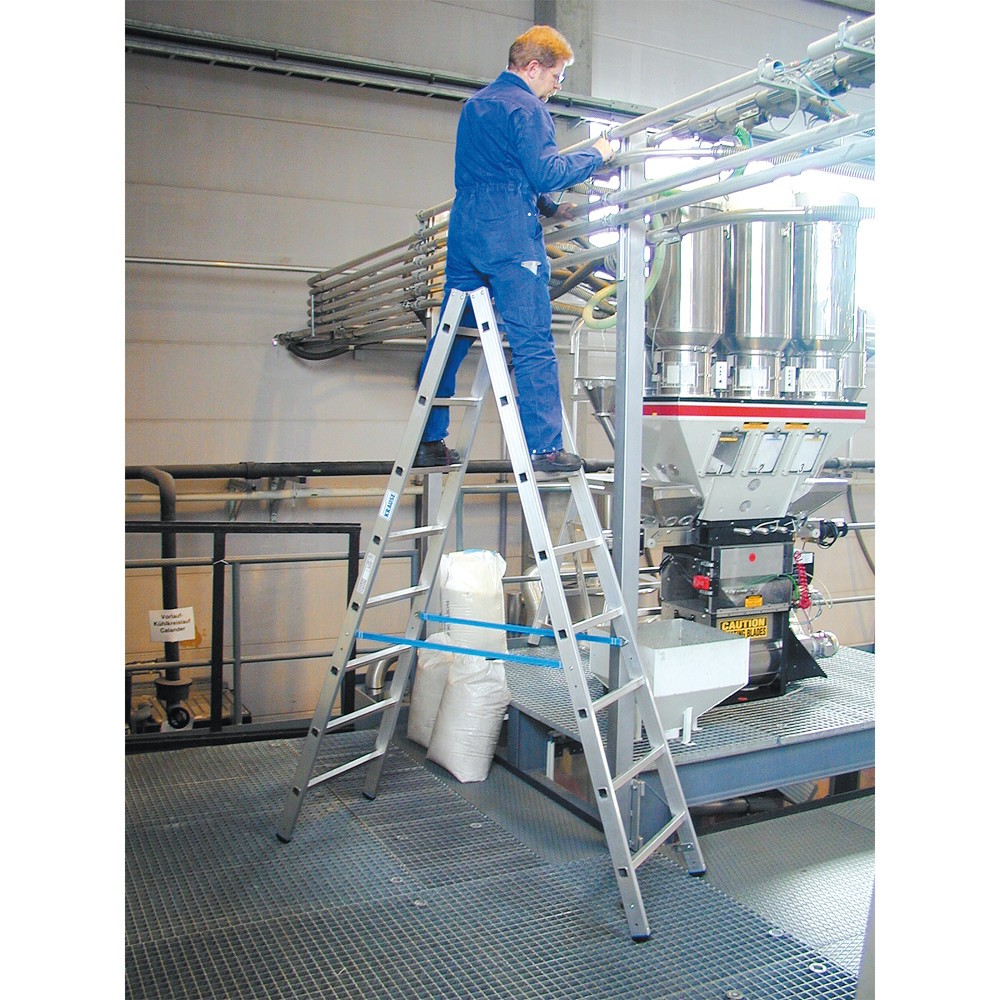 Numéro de l'image du produit 3: Échelle à barreaux en aluminium KRAUSE®, accessible des deux côtés, hauteur déployée 1,05 m