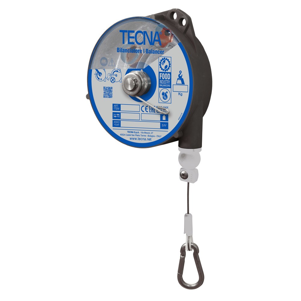 Illustration du produit: Équilibreur à ressort Foodline, avec dispositif d’arrêt, extension de câble 2,5 m, capacité de charge 0,5-2 kg