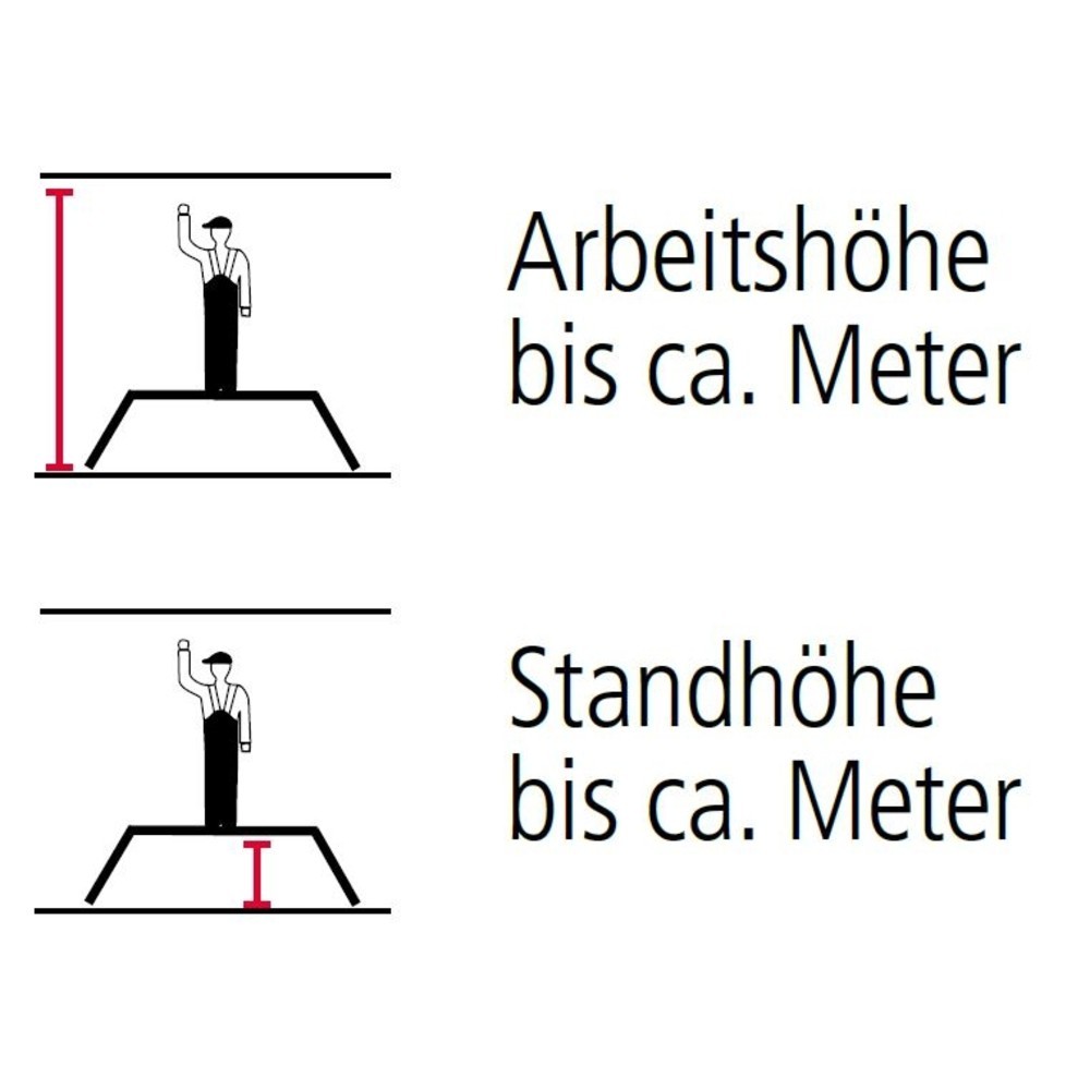 Numéro de l'image du produit 4: Escabeau pliant double industriel KRAUSE®, hauteur déployée 0,85 m