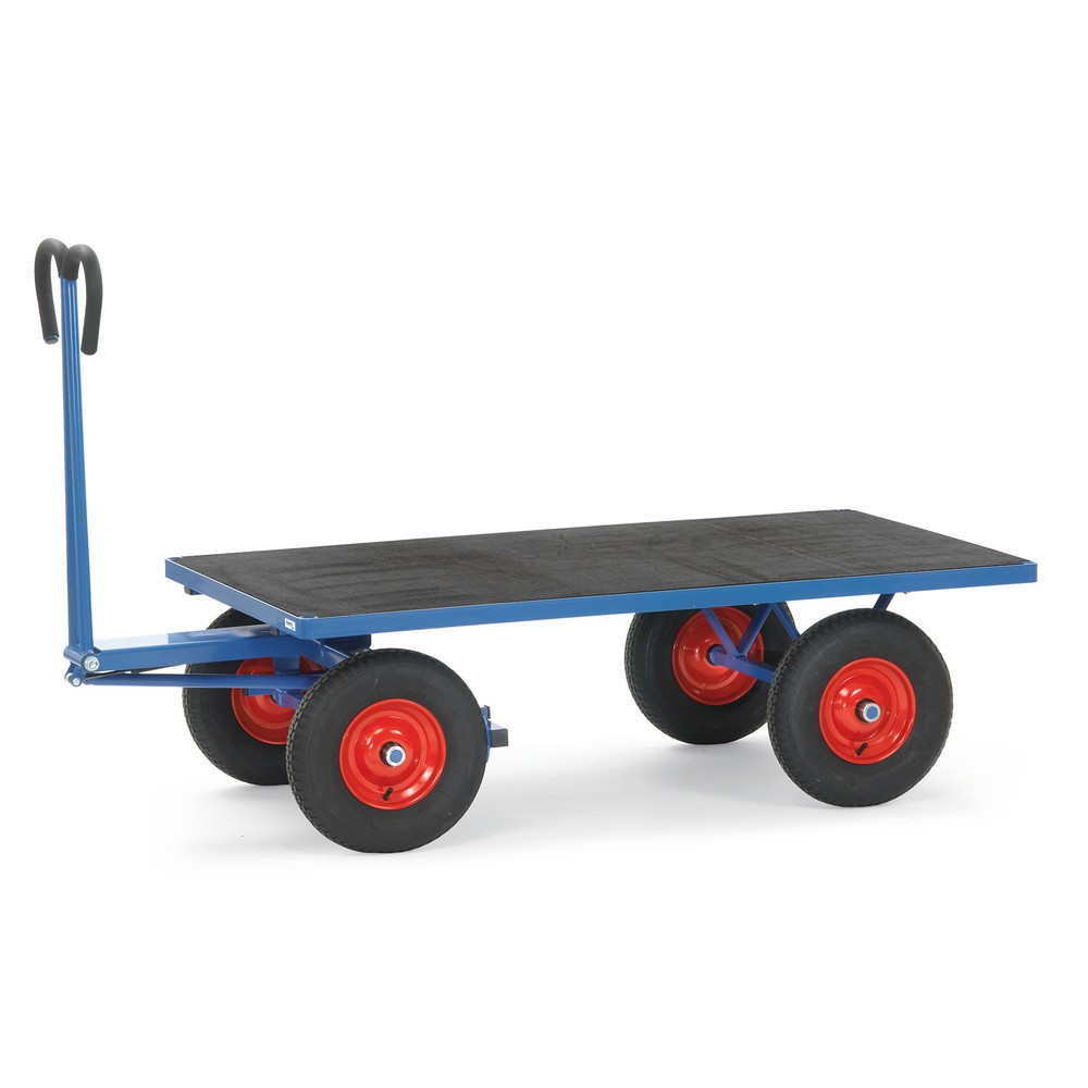 Illustration du produit: fetra® Char à bras sans ridelles, surface de chargement lxP 800 x 1 200 mm, capacité de charge 1 000 kg, pneumatiques gonflables