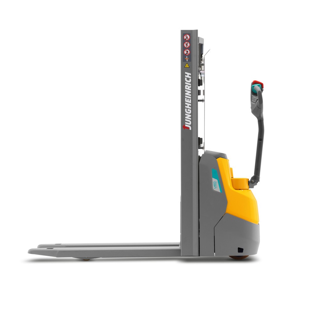 Numéro de l'image du produit 6: Gerbeur électrique Jungheinrich EJC110i ZT, mât télescopique double, hauteur de levage 2 590 mm, capacité de charge 1 000 kg, hydraulique proportionnelle