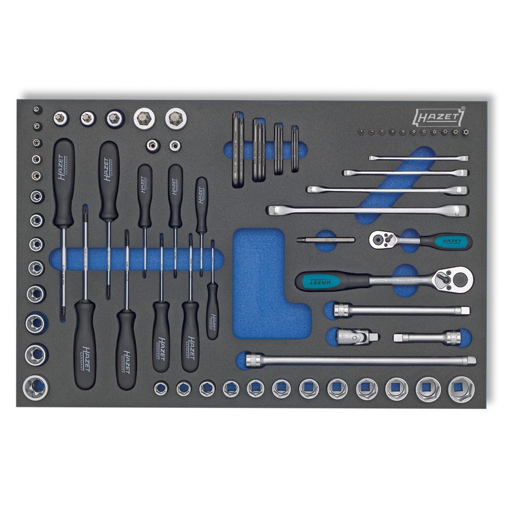 Illustration du produit: Jeu d’outils HAZET®, clés mixtes TORX et autres, 75 pièces