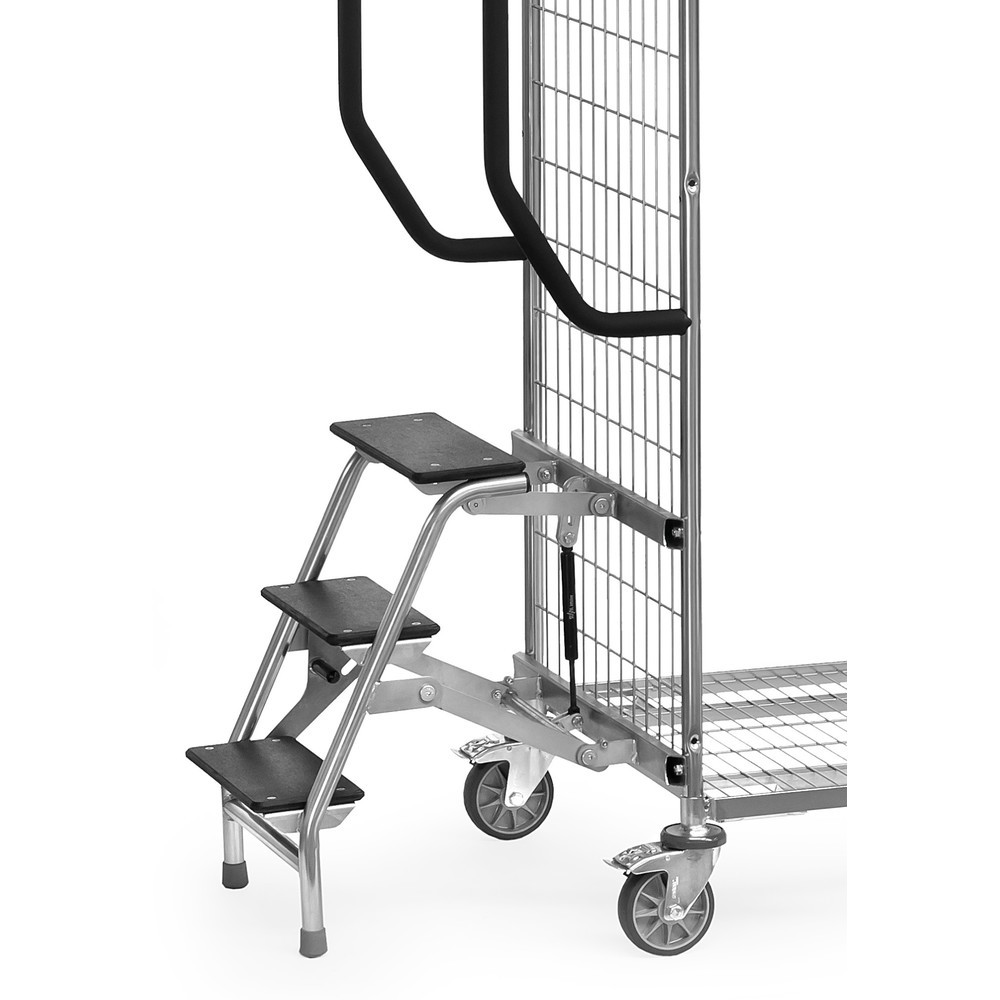 Numéro de l'image du produit 1: Marchepied pour chariot de préparation de commandes fetra®, largeur 510 mm