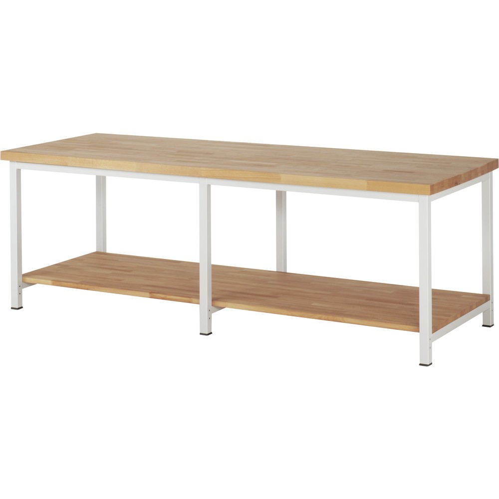 Illustration du produit: RAU Établi série 8000, HxlxP 840-1 040 x 2 500 x 900 mm, tablette inférieure