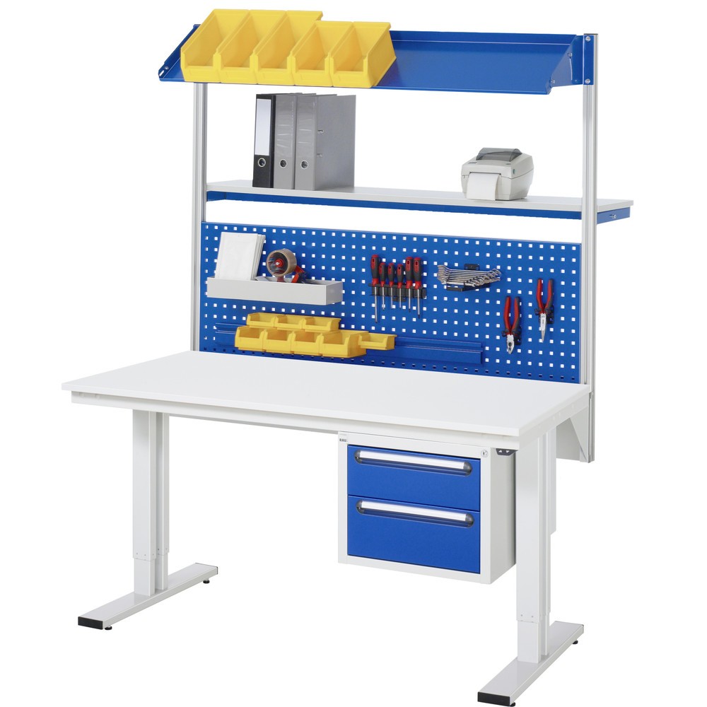 Numéro de l'image du produit 5: RAU Table pour poste de travail à réglage électrique de la hauteur série adlatus 300, HxlxP 720-1 120 x 750 x 800 mm, plan de travail en hêtre massif