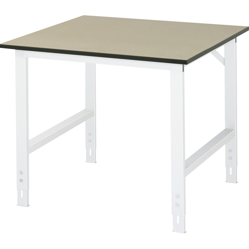 Numéro de l'image du produit 1: RAU Table pour poste de travail réglable en hauteur série TOM, HxlxP 760-1 080 x 1 000 x 1 000 mm, plan de travail MDF