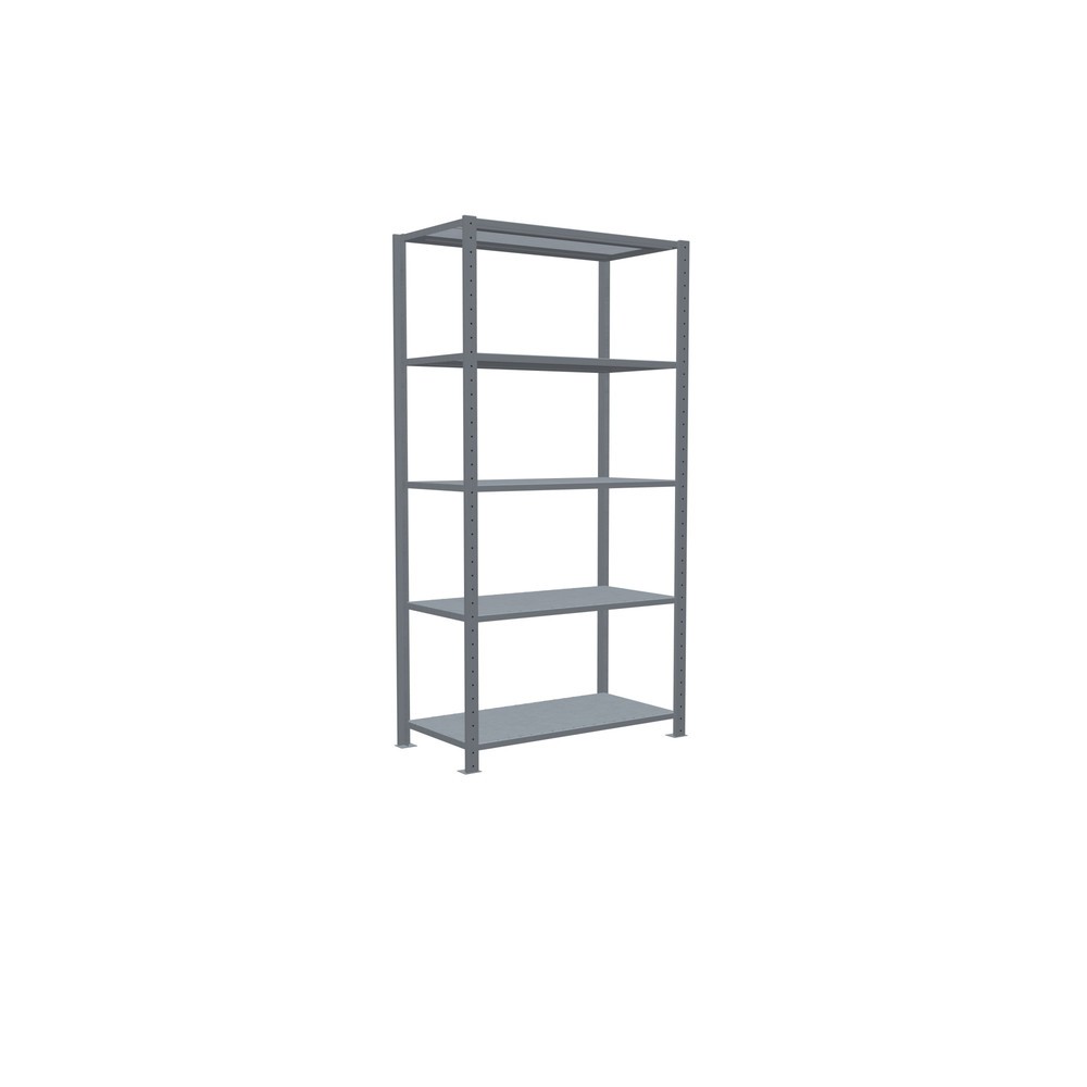 Numéro de l'image du produit 2: SCHULTE Rayonnage à tablettes galvanisé avec 5 tablettes en tôle d’acier, charge par tablette 330 kg, HxlxP 2 000 x 1 060 x 536 mm