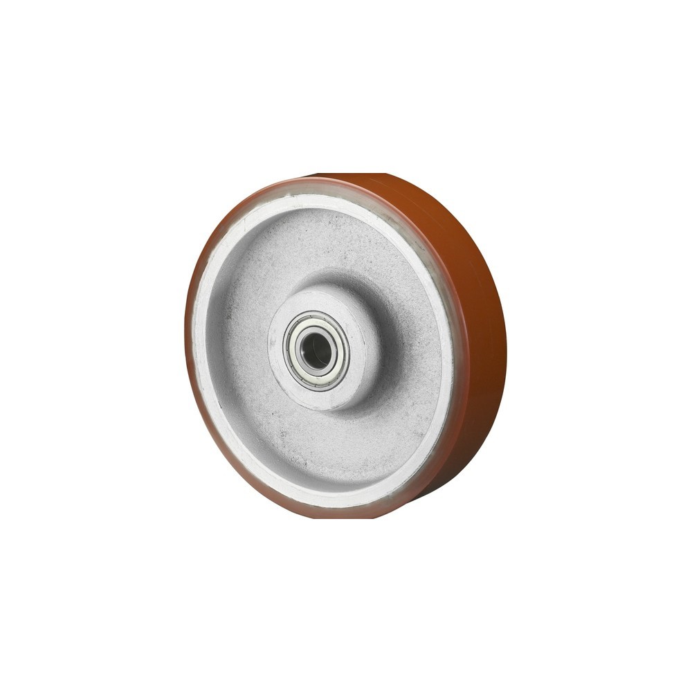 Illustration du produit: Roue en polyuréthane moulé Prothane®, roulement à billes, Ø x largeur 100 x 50 mm, capacité de charge 400 kg