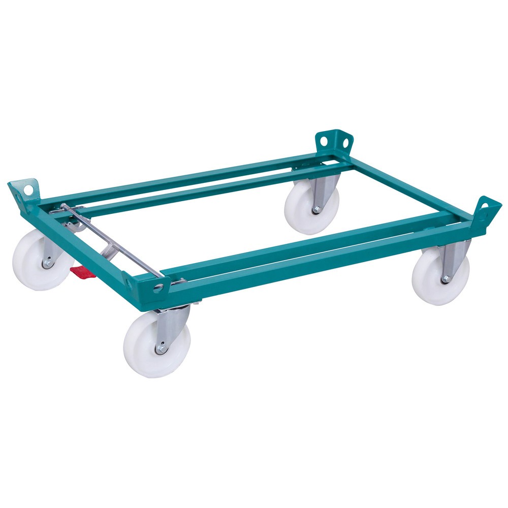 Numéro de l'image du produit 1: Rouleur Ameise®, avec butées d’angle de blocage des palettes, hauteur de chargement 280 mm, pneumatiques en polyamide