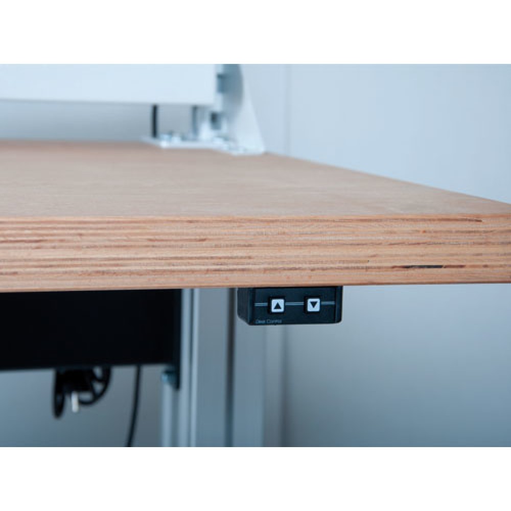 Numéro de l'image du produit 2: Système de poste de travail, table de base, réglage électrique de la hauteur Bedrunka+Hirth, rouge signalisation