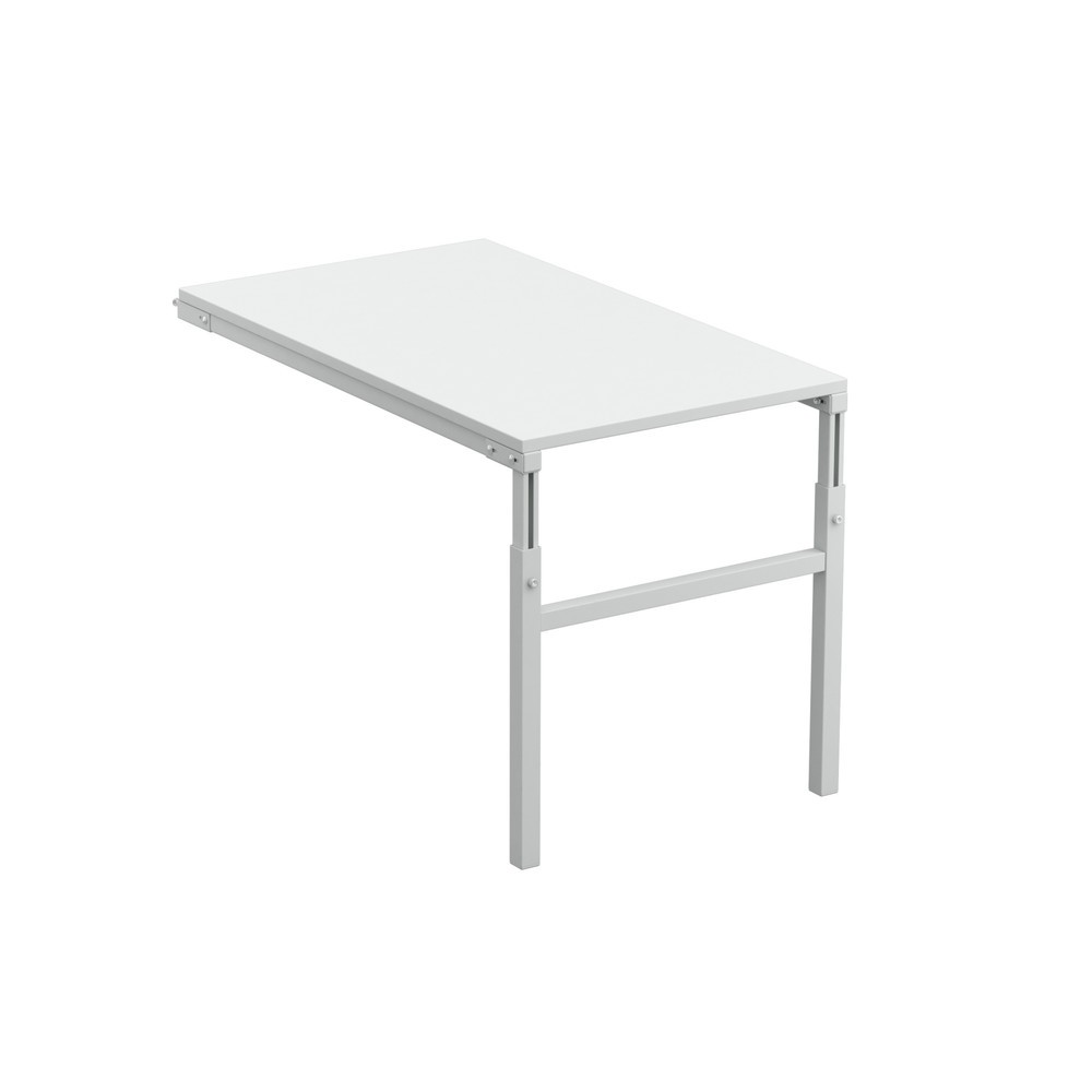 Illustration du produit: Table d’angle d’appoint pour système de poste de travail, réglable en hauteur, capacité de charge 150 kg, l x P 1 200 x 700 mm