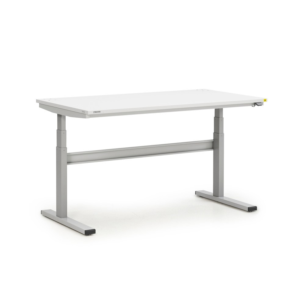 Illustration du produit: Table de travail TRESTON TED, ESD, réglage électrique de la hauteur, HxlxP 630-1 270 x 1 500 x 800 mm