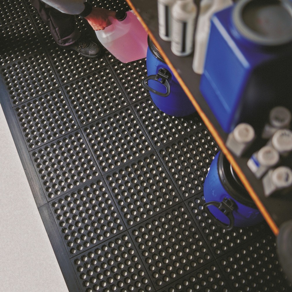 Numéro de l'image du produit 8: Tapis anti-fatigue Yoga Octa Basic, structure en nid d’abeille, lxP 900 x 900 mm