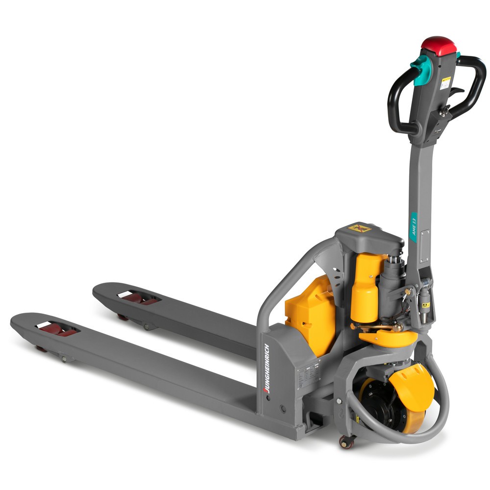 Illustration du produit: Transpalette électrique Jungheinrich AME 13, capacité de charge 1 300 kg, longueur des fourches 1 150 mm, largeur de prise des fourches 685 mm