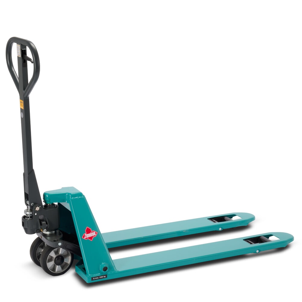 Illustration du produit: Transpalette manuel surbaissé Ameise® PTM 1.5 Low, capacité de charge 1 500 kg, longueur des fourches 1 150 mm, caoutchouc plein / polyuréthane