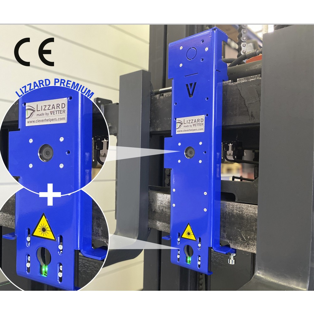 Illustration du produit: VETTER® LIZZARD Premium, système de guidage de fourche par laser et caméra, ISO 2A